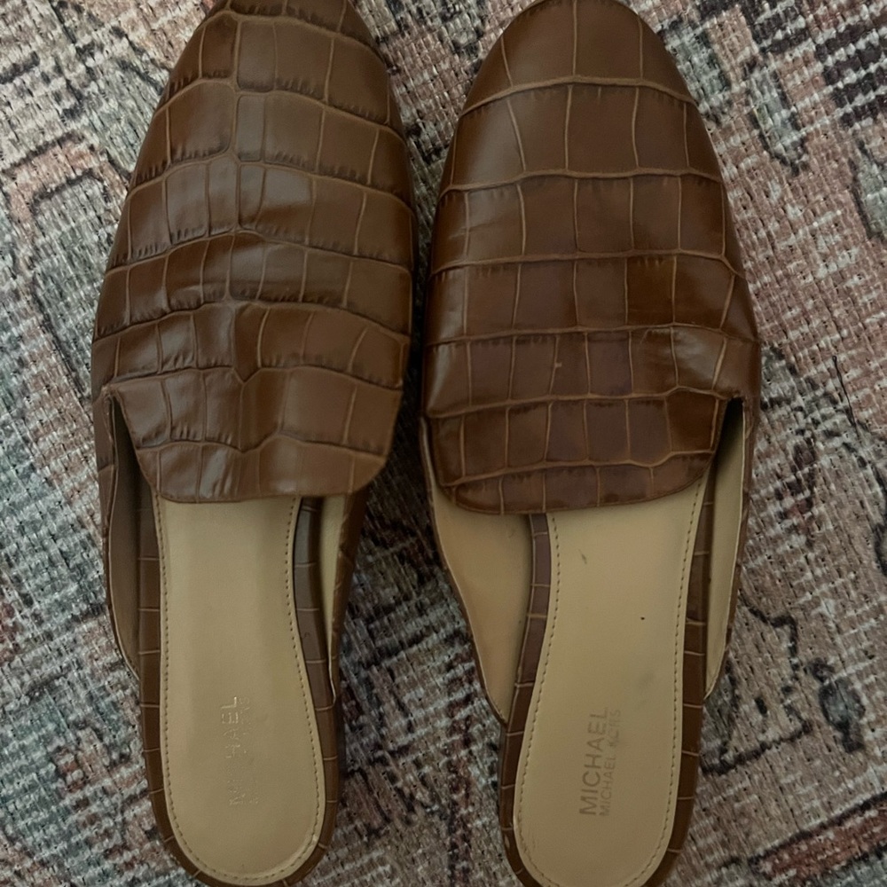 Michael Kors faux Alligator mule